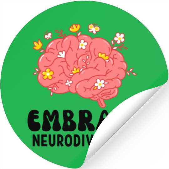 Embrace Neurodiversity Stickers