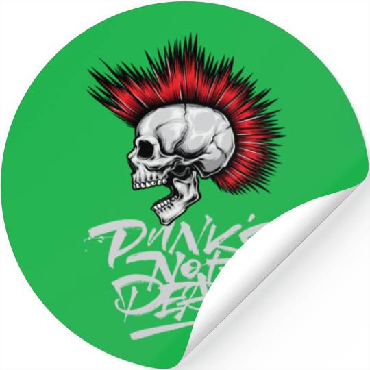 skeleton Bone Skull Punk Rock Band Metal Music Stickers