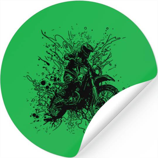 Motorcycle Offroad Racing Slippery Floor Splash Stickers