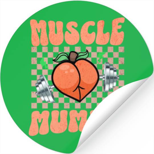 Muscle Mommy Gym Bodybuilder and Weightlifting Gif Stickers