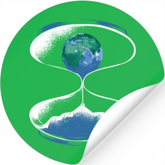 Mother Earth Time Is Running Stickers
