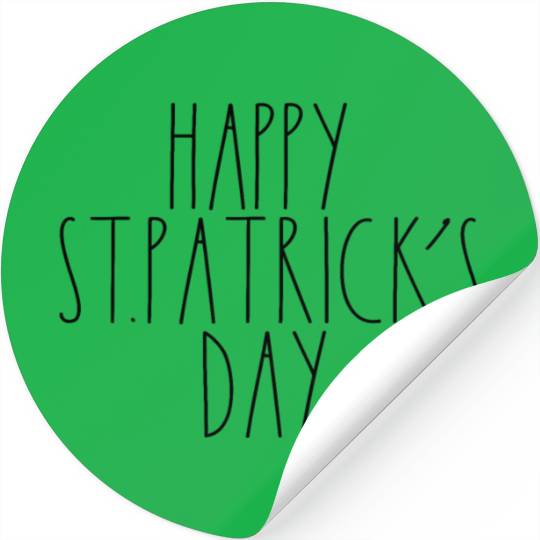 Happy St. Patrick's Day Rae Dunn Inspired Decor Stickers