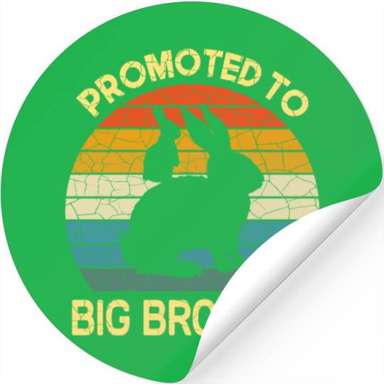 Promoted to big brother bunny Gift, baby Rabbit Stickers
