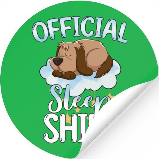 Official Sleep Stickers Dog