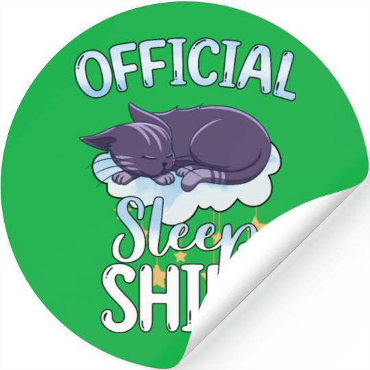 Official Sleep Stickers Cat