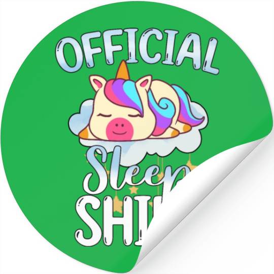 Official Sleep Stickers Unicorn