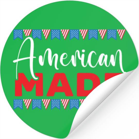 Patriotic America USA Flag 4th Of July American Stickers
