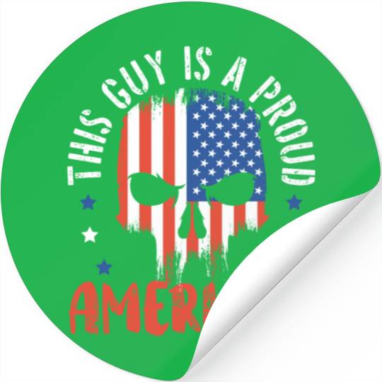 Patriotic America USA Flag 4th Of July American Stickers