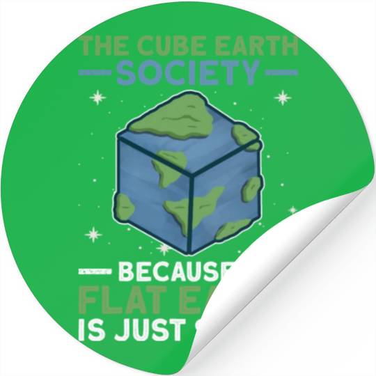 The Cube Earth Society Earth Planet Space Lover Stickers