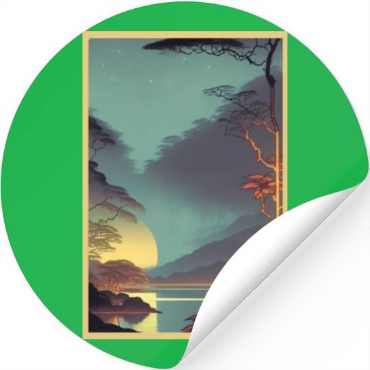Discover the Beauty of Rainforest Night Stickers