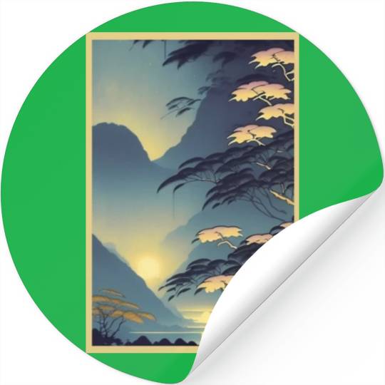 Magic of Rainforest Night Poster Stickers