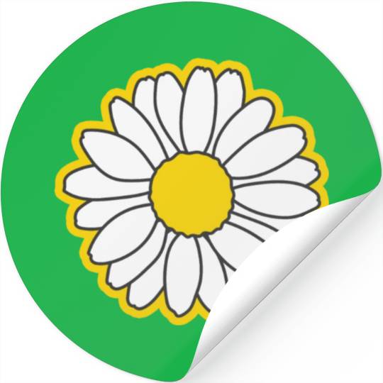 yellow daisy flower Stickers