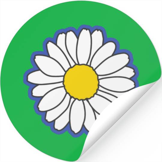 blue daisy flower Stickers