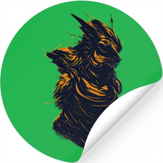 Wolf Human Monster Stickers