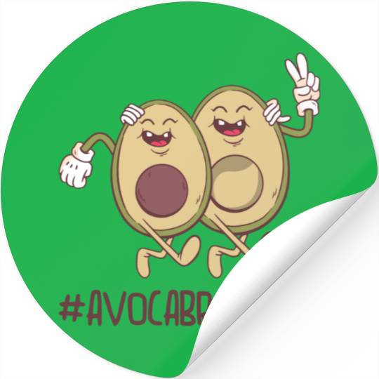 Sibling Big Brother Avocado Goals Hilarious Puns Stickers