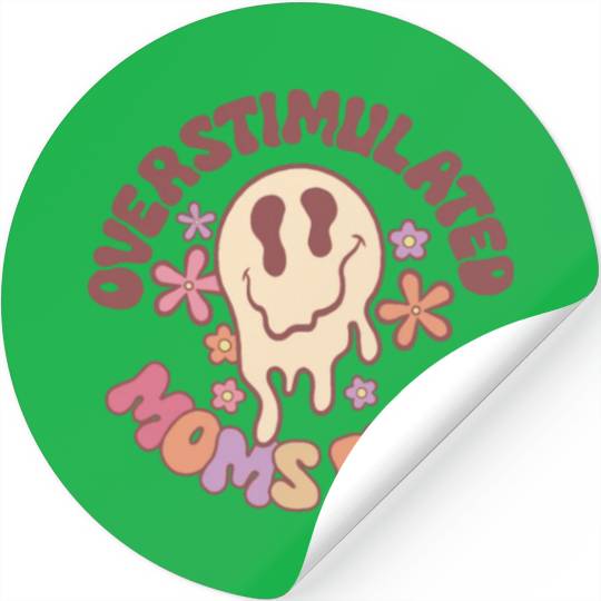 Overstimulated Moms Club Stickers