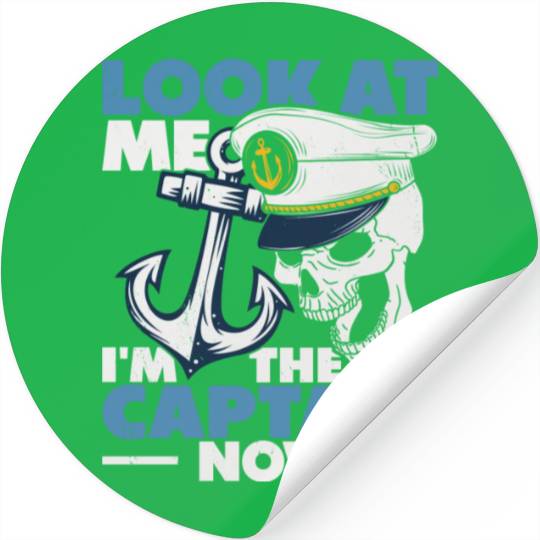 Captain Boat Lovers Fishermen Sailing Boating Stickers