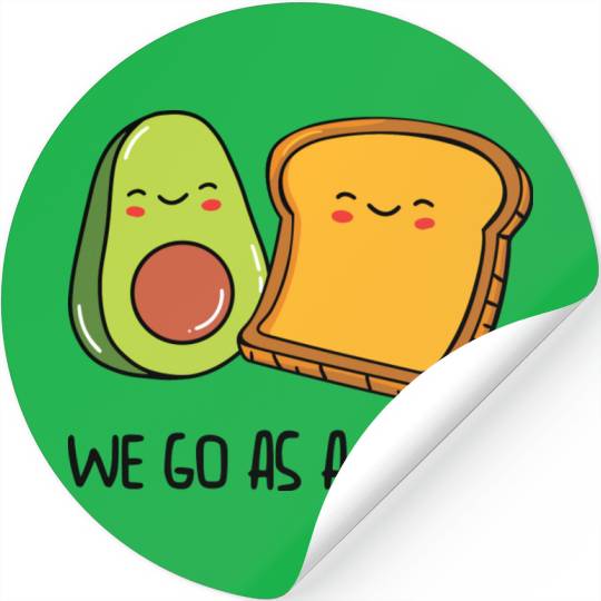 Siblings Avocado Toast Combo Big Sister Brother Stickers