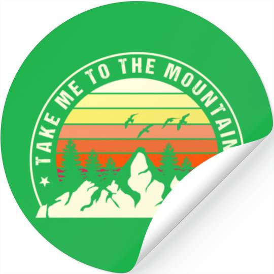 Take A Hike Mountain Stickers