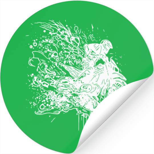 Racing Motorcycle Splash Style Stickers