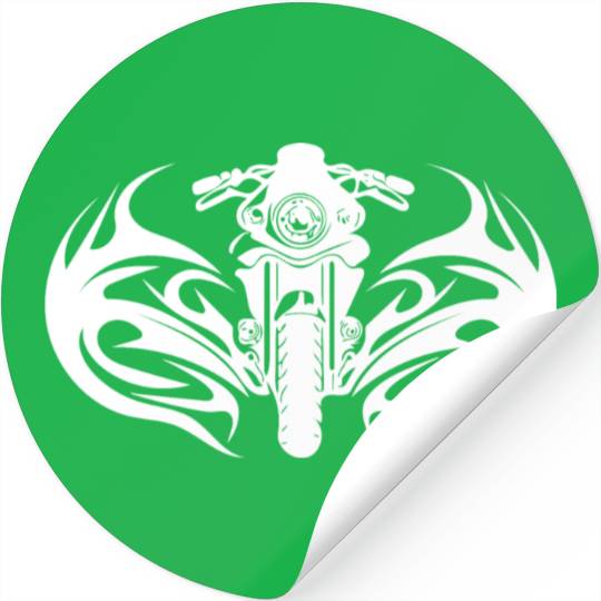 Motorcycle Racing Tattoo Splash Style Stickers