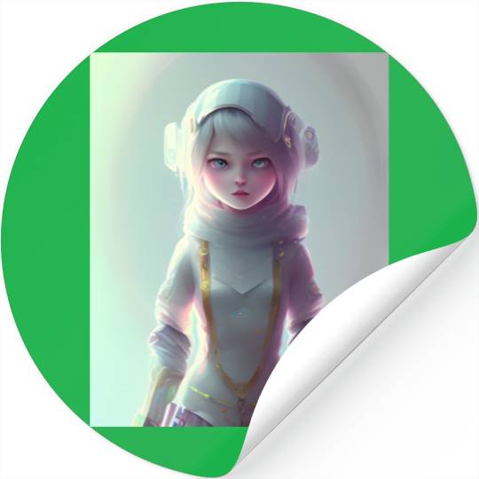 last in the AI TEEN GAMER GIRL Series Stickers