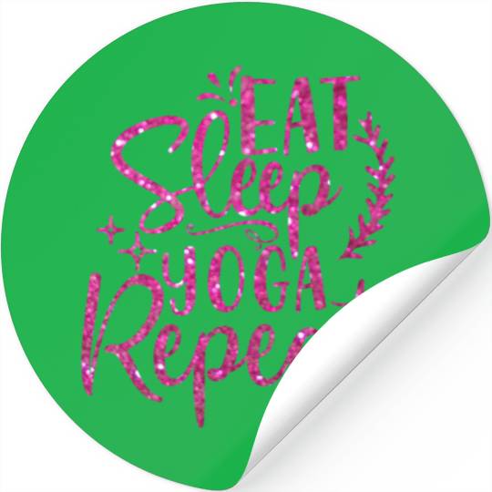 Eat Sleep Yoga Repeat Stickers