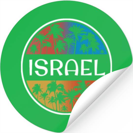 Israel Stylish Vacation Souvenir Palm Tree Stickers