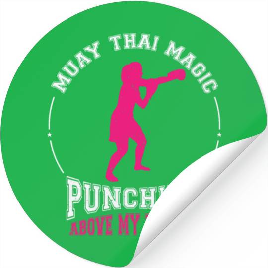 International Women's Day Muay Thai Girl Power Stickers