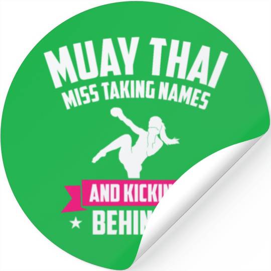International Women's Day Muay Thai Girl Power Stickers