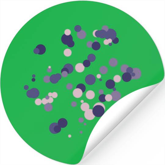 abstract circles pattern Stickers