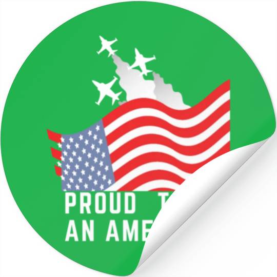 Wings of Liberty: Red, White, and Blue Plane Stickers