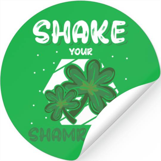 Funny Irish Saint Patricks Day Shake Your Stickers