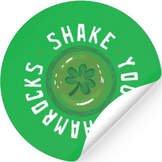 Funny Irish Saint Patricks Day Shake Your Stickers