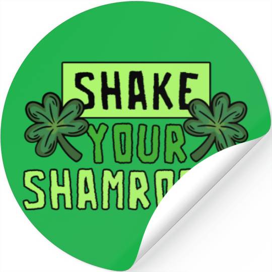 Funny Irish Saint Patricks Day Shake Your Stickers