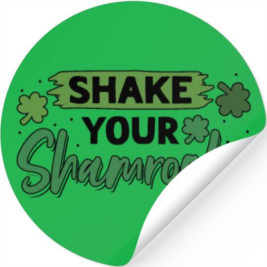 Funny Irish Saint Patricks Day Shake Your Stickers