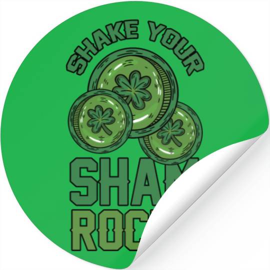 Funny Irish Saint Patricks Day Shake Your Stickers