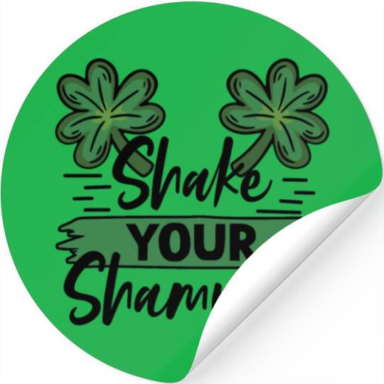 Funny Irish Saint Patricks Day Shake Your Stickers