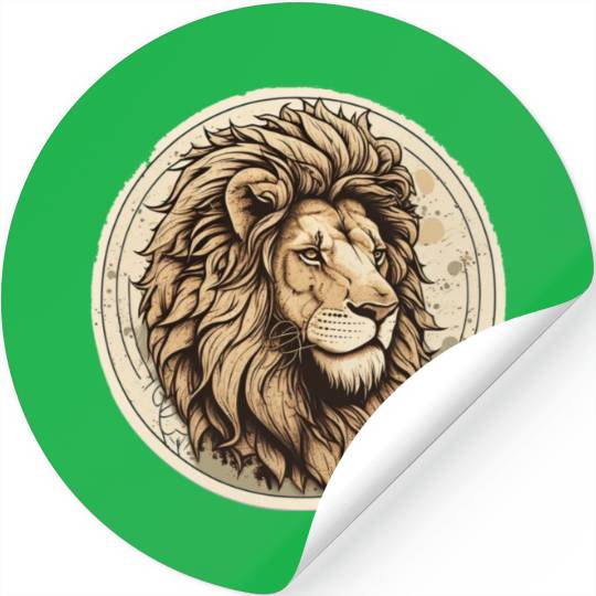 Leo Lion Stickers
