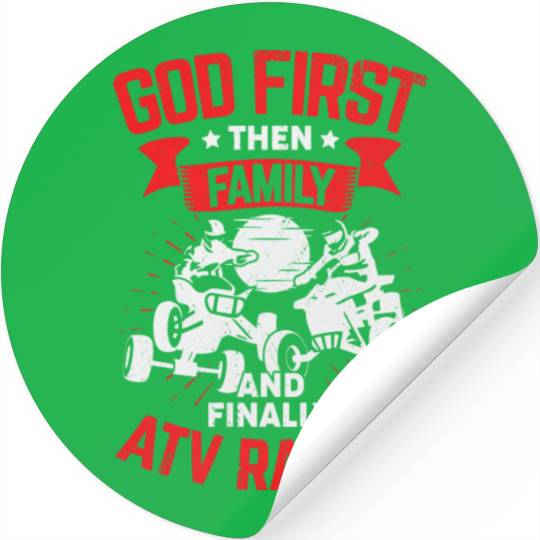 Atv Racing Quad Bike Rider Gift Stickers