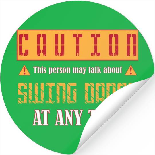 Retro Dance Humor Funny Swing Dancing Stickers