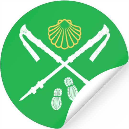 Camino De Santiago Way Of St. James Pilgrims Stickers