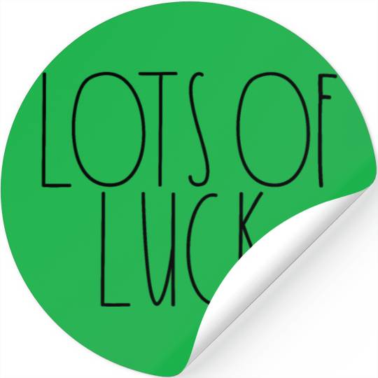 Lots of Luck Rae Dunn Inspired Minimalist Decor Stickers