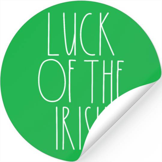 Luck of the Irish White Rae Dunn Inspired Decor Stickers