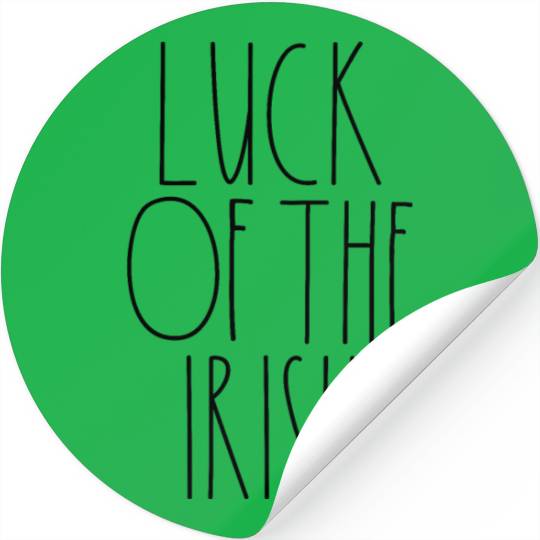 Luck of the Irish Rae Dunn Inspired Minimalist Stickers