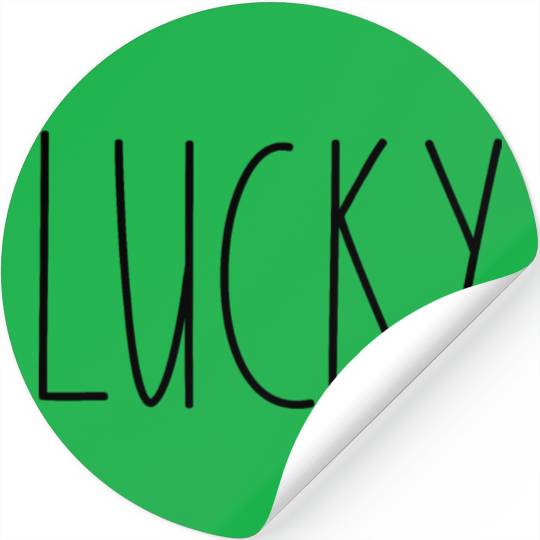 Lucky Rae Dunn Inspired Minimalist Decor Stickers