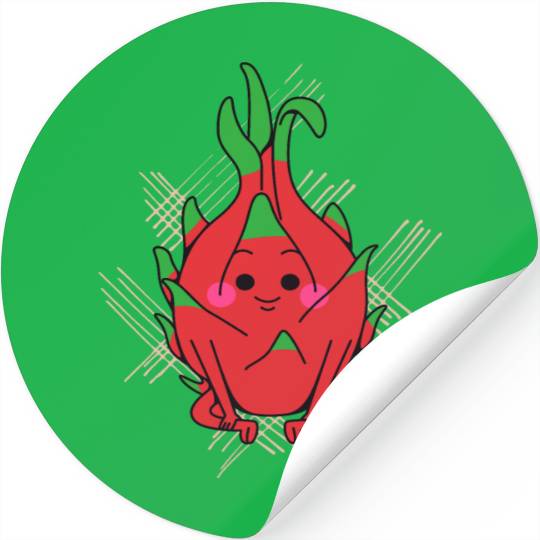 dragon fruit - fruits in season Stickers