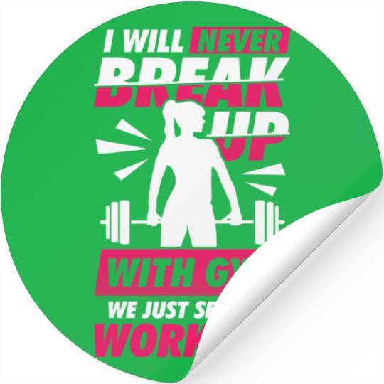 Bodybuilding Gym Fitness Workout Girl Gift Stickers