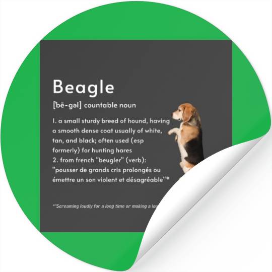 Beagle Definition PWBBP Stickers