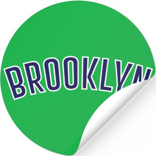 Vintage Retro Brooklyn Sports Graphic Design Stickers